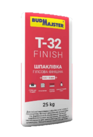 Шпаклівка гіпсова фінішна Т-32 25 кг BudMajster